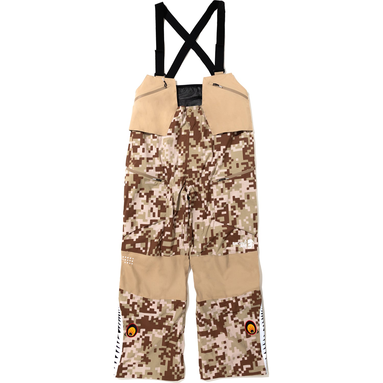 Alternative view of BAPE BY KAZUKI KURAISHI UAP CAMO SHARK SNOWBOARD OVERALLS MENS