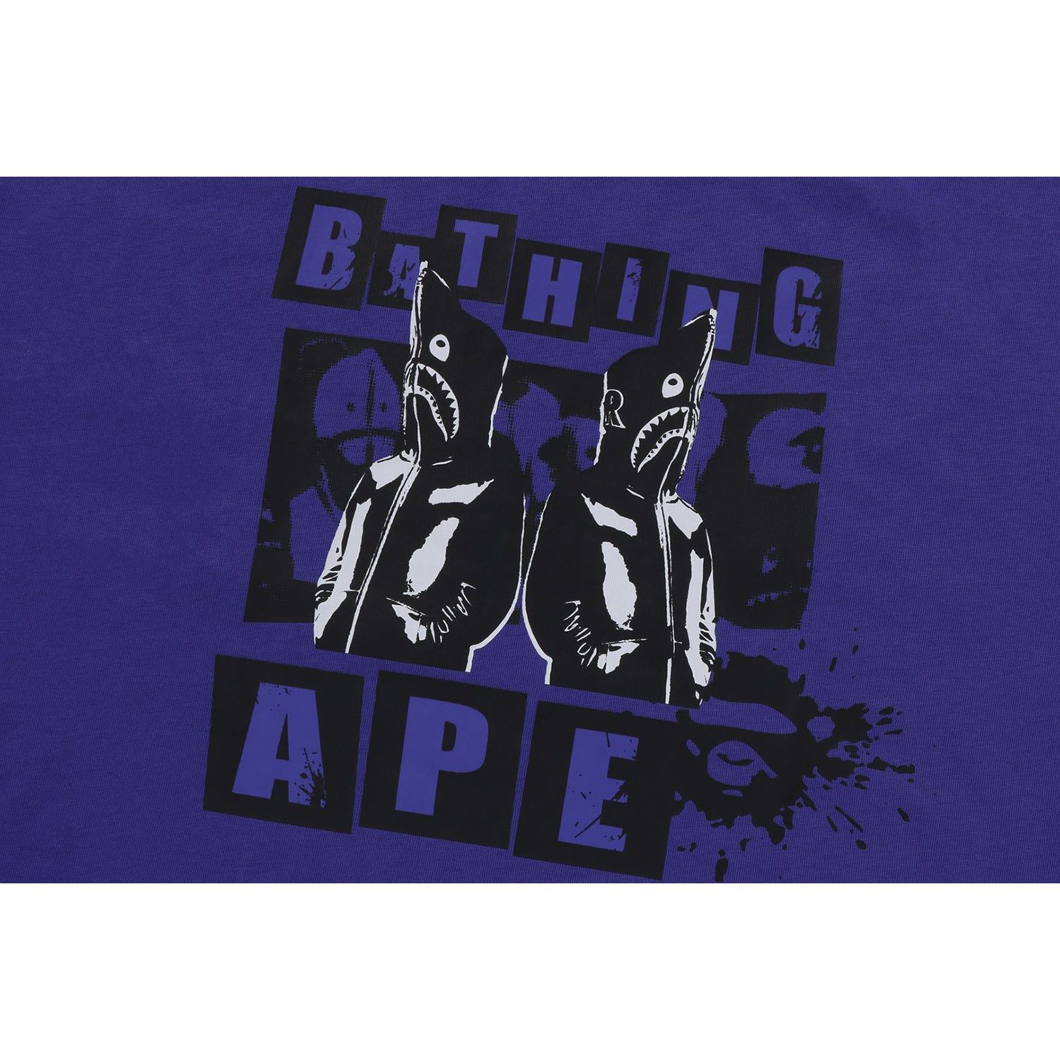 Alternative view of GRAFFITI BAPE LOGO RELAXED FIT TEE #2 MENS