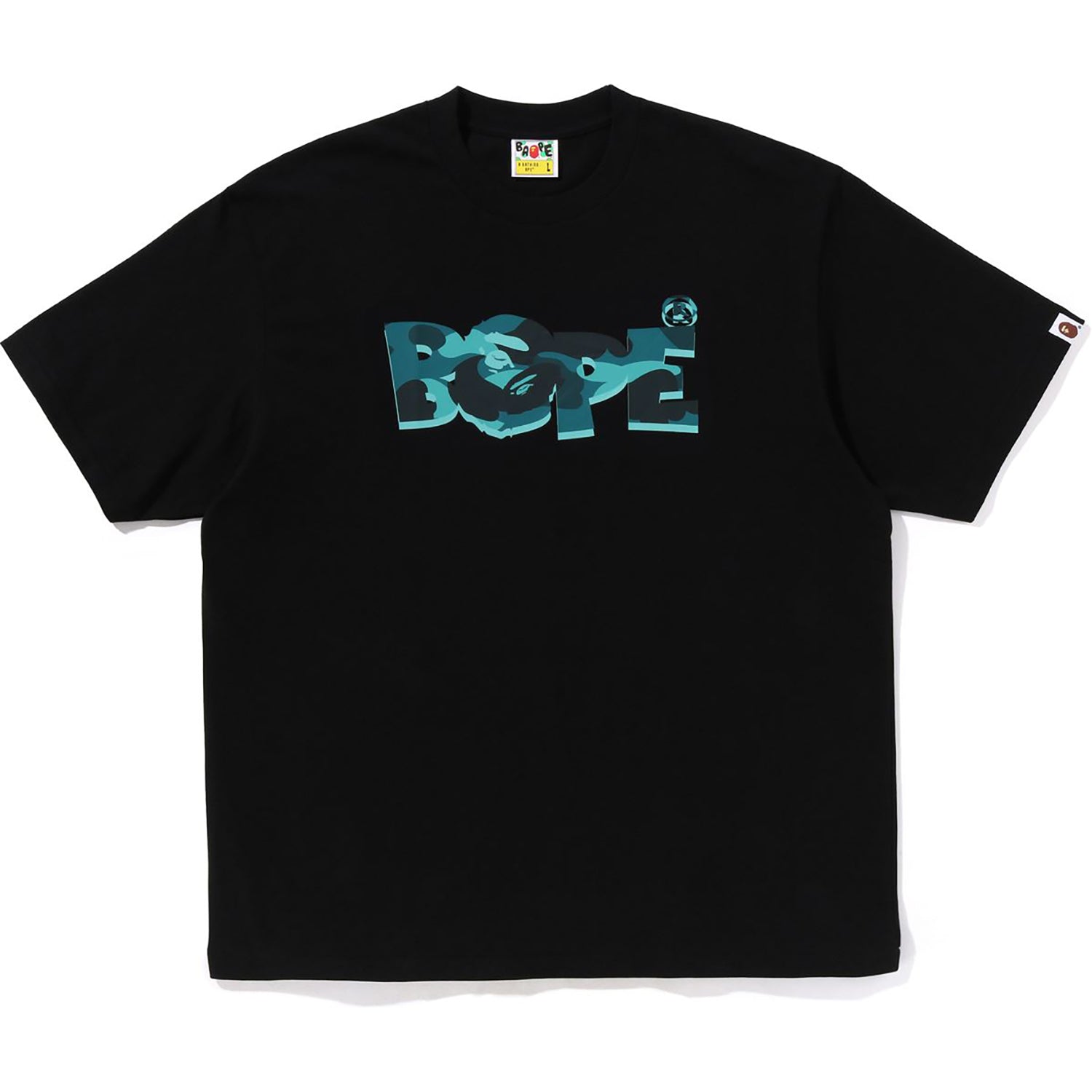 Alternative view of COLOR CAMO BAPE LOGO RELAXED FIT TEE MENS